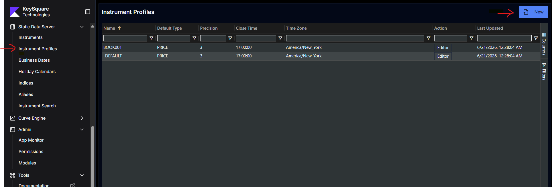 new instrument profile