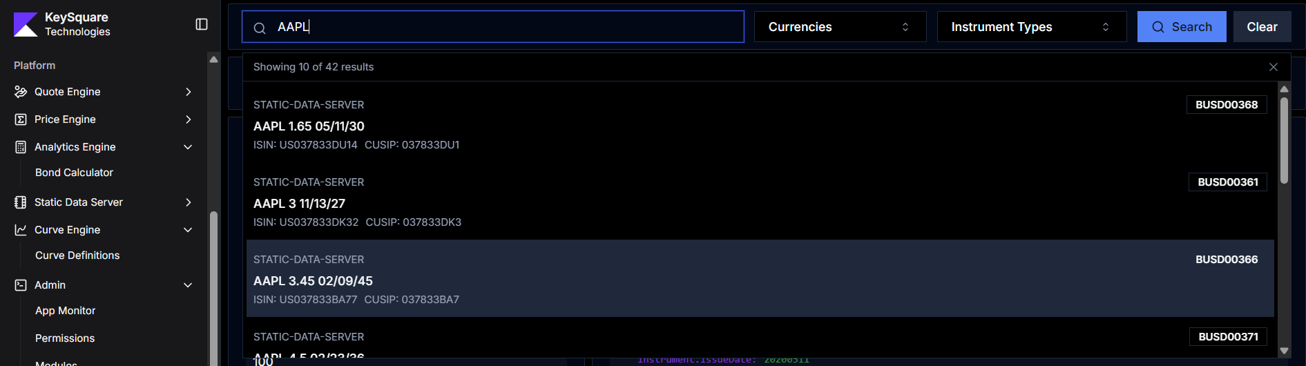 bond calculator search results