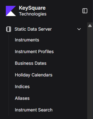 static data server side-bar